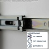 Шкаф трехдверный правый Квазар ШК 035R Белый 1350 мм